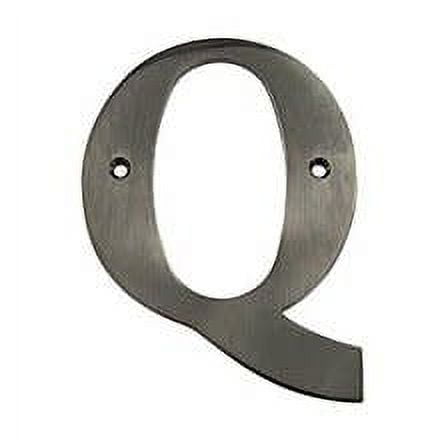 Deltana RL4Q-15A 4" Height Residential House Letter Letter Q Antique Nickel