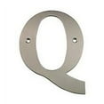 thumbnail image 1 of Deltana Rl4q 4" Solid Brass Traditional House Letter Q - Nickel, 1 of 7