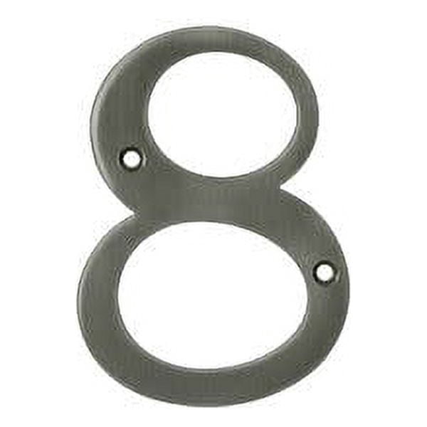 Deltana Rn4-8 4" Solid Brass Traditional House Number - Nickel