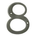 thumbnail image 1 of Deltana Rn4-8 4" Solid Brass Traditional House Number - Nickel, 1 of 2