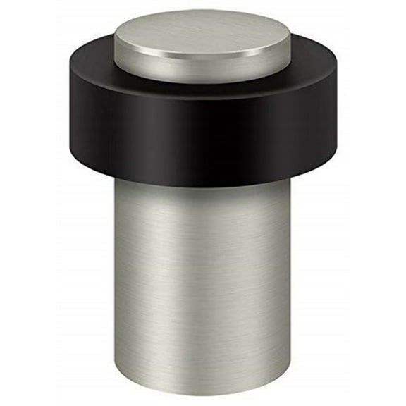 Deltana Round Universal Floor Bumper 3", Solid Brass Brushed Nickel