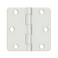 thumbnail image 1 of Deltana S33R4USPW Value Choice for Indoor Applications Steel 3-Inch x 3-Inch x 1/4-Inch Radius Hinge, 1 of 1