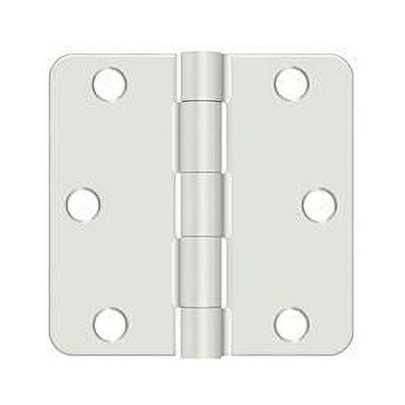 Deltana S33R4USPW Value Choice for Indoor Applications Steel 3-Inch x 3-Inch x 1/4-Inch Radius Hinge
