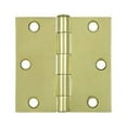 thumbnail image 1 of Deltana S33U3-R 3" x 3" Square Hinge; Bright Brass Finish, 1 of 2