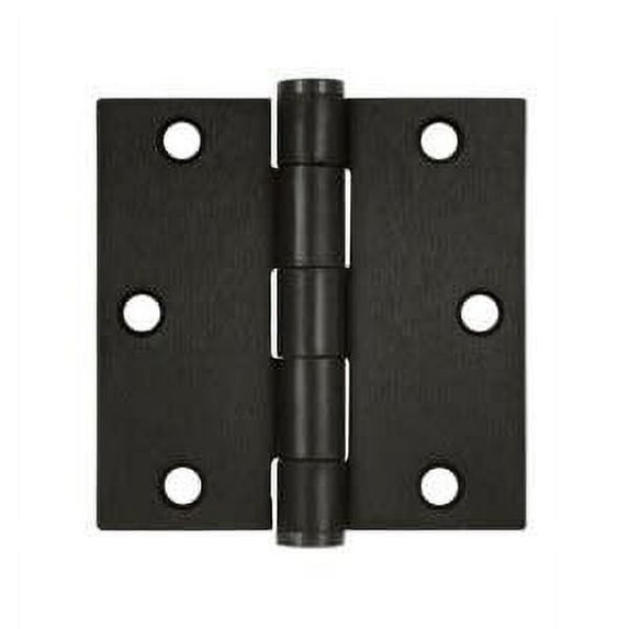 Deltana S35Heavy Duty10B 3-1/2" x 3-1/2" Square Hinge; Heavy Duty; Oil Rubbed Bronze Finish
