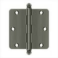 thumbnail image 1 of Deltana S35R415A-BT Steel 3 1/2-Inch x 3 1/2-Inch x 1/4-Inch Radius Hinge with Ball Tips, 1 of 2