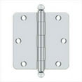 thumbnail image 1 of Deltana S35R426-BT Steel 3 1/2-Inch x 3 1/2-Inch x 1/4-Inch Radius Hinge with Ball Tips, 1 of 2