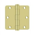 thumbnail image 1 of Deltana S35R4HD3 Hinges - Polished Brass 3.5 x 3.5 x 0.25 in., 1 of 2