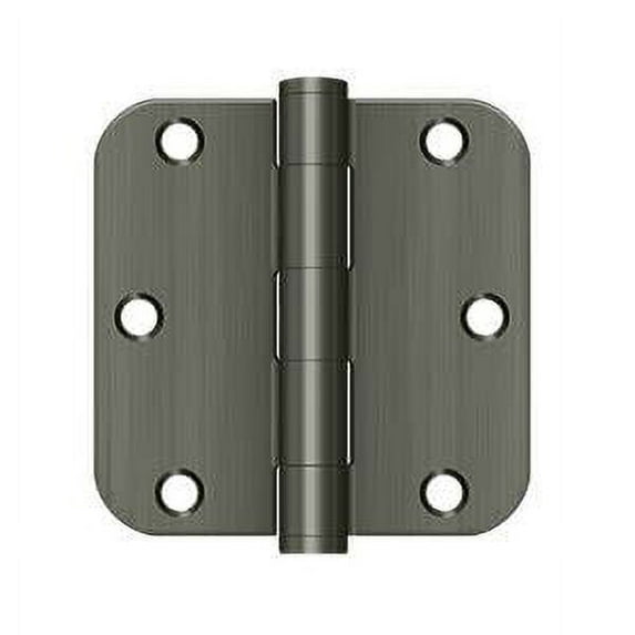Deltana S35R5HD15A HD Steel 3 1/2-Inch x 3 1/2-Inch x 5/8-Inch Radius Hinge