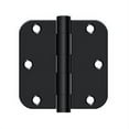 thumbnail image 1 of Deltana S35R5HD1B 3-1/2" x 3-1/2" x 5/8" Radius Hinge, HD in Paint Black Pair, 1 of 2