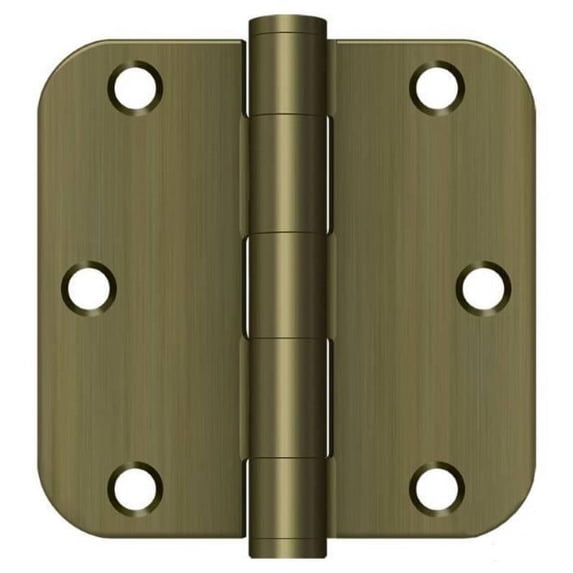 Deltana S35R5HD5 HD Steel 3 1/2-Inch x 3 1/2-Inch x 5/8-Inch Radius Hinge