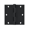 thumbnail image 1 of Deltana S35U1B-R 3-1/2" x 3-1/2" Square Hinge; Flat Black Finish, 1 of 3