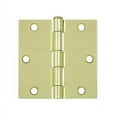 thumbnail image 1 of Deltana S35U3-R 3-1/2" x 3-1/2" Square Hinge; Bright Brass Finish, 1 of 2