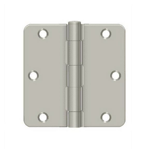 Deltana S35r4bk15 Residential Thickness Radius Hinge, Satin Nickel