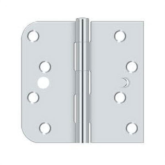 Deltana S44058TT26-LH Left Hand 4" x 4" x 5/8" x Square Hinge; Bright Chrome Finish