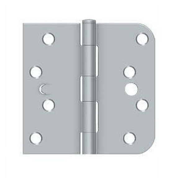 Deltana S44058tt-Rh 4" X 4" 5/8" Radius Corner Plain Bearing Mortise Hinge - Chrome
