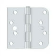 thumbnail image 1 of Deltana S44058tt-Rh 4" X 4" 5/8" Radius Corner Plain Bearing Mortise Hinge - White, 1 of 2