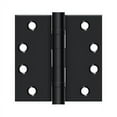 thumbnail image 1 of Deltana S44HDBB1B 4" x 4" Square Hinge; Heavy Duty; Ball Bearings; Flat Black Finish, 1 of 2