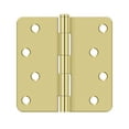 thumbnail image 1 of Deltana S44R4 1/4" Radius Door Hinge Polished Brass, 1 of 1