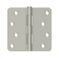 thumbnail image 1 of Deltana S44R415 4" x 4" x 1/4" Radius Hinge; Satin Nickel Finish, 1 of 2