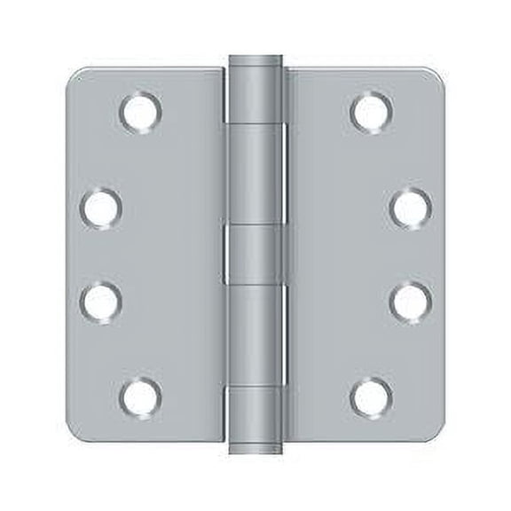Deltana S44R4HD26D HD Steel 4-Inch x 4-Inch x 1/4-Inch Radius Hinge