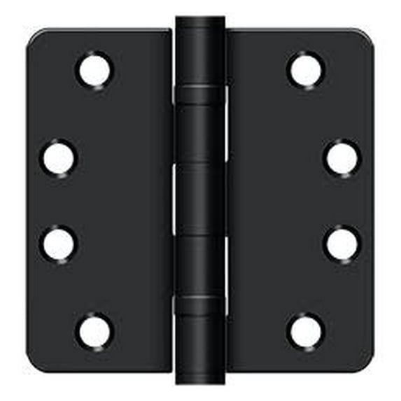 Deltana S44R4HDB1B - Steel Hinge 4 X 4 X 1/4 R US1B - HD/BB