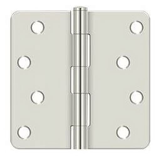 Deltana S44R4U15A Steel & Stainless Steel Hinges 4"x 4"x 1/4" Radius Hinge, w/ Ball Tips Pair