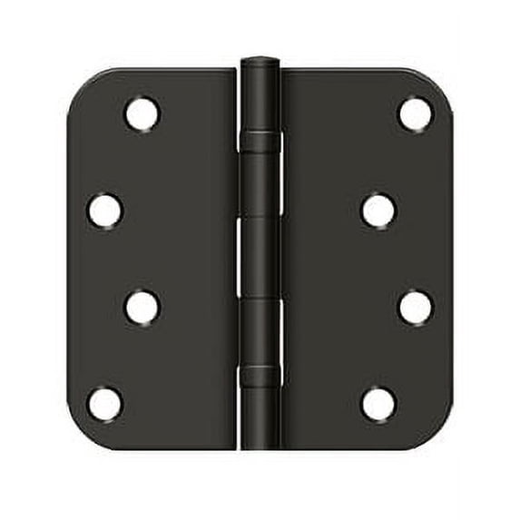 Deltana S44R5BB10B 4" x 4" x 5/8" Radius Hinge; Ball Bearings; Oil Rubbed Bronze Finish