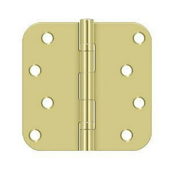 Deltana S44R5BB5 4" x 4" x 5/8" Radius Hinge; Ball Bearings; Antique Brass Finish