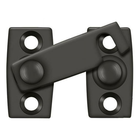 Deltana SB3058U10B Shutter Bar/Door Latch 5/8"; Bright Brass By Oil Rubbed Bronze Finish