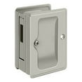 thumbnail image 1 of Deltana SDAR325U15 Heavy Duty Pocket Lock; Adjustable; 3-1/4" x 2 1/4" Sliding Door Receiver; Satin Nickel Finish, 1 of 2