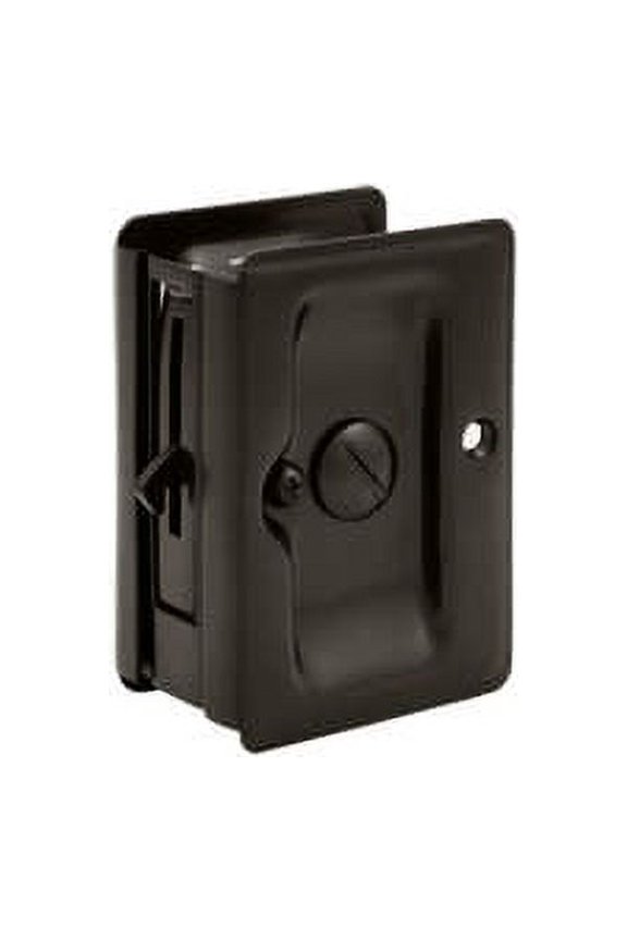 SDLA325U10B Heavy Duty Pocket Lock; Adjustable; 3-1/4" x 2 1/4" Privacy; Oil Rubbed Bronze Finish