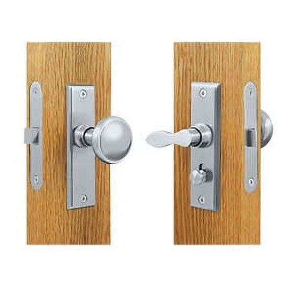 Deltana SDML334 Solid Brass Mortise Screen Door Latch, Chrome