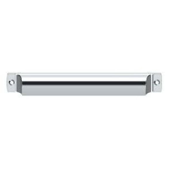 Deltana SHP70U26 Rectangular Shell Pull 7" in Polished Chrome