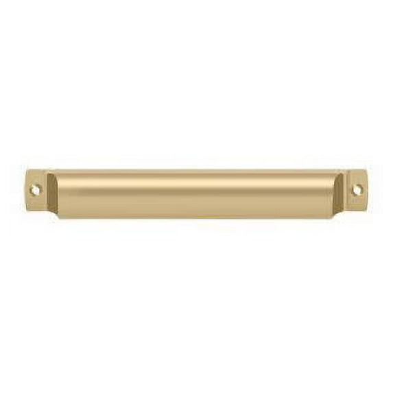 Deltana SHP70U4 Rectangular Shell Pull 7" in Brushed Brass
