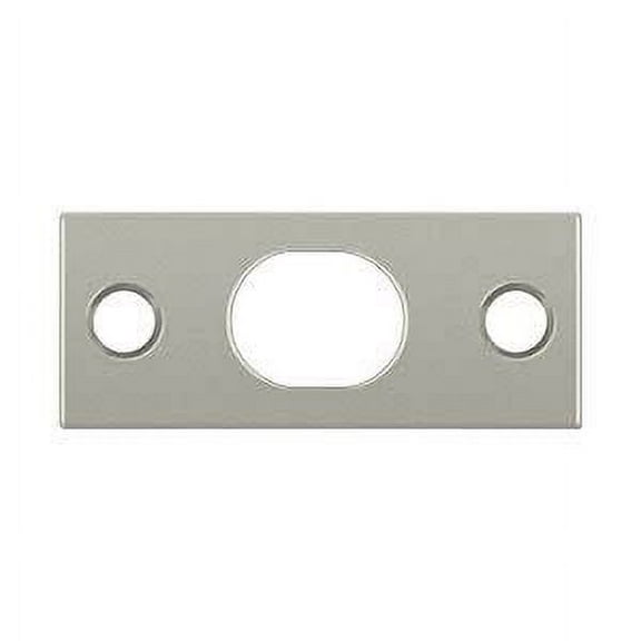 Deltana SP12EFB15 Strike Plate for Extension Flush Bolt; Satin Nickel Finish