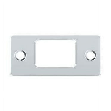Deltana SP2753U26 2.75 x 1.25 in. Deadbolt Strike Plate, Bright Chrome - Solid