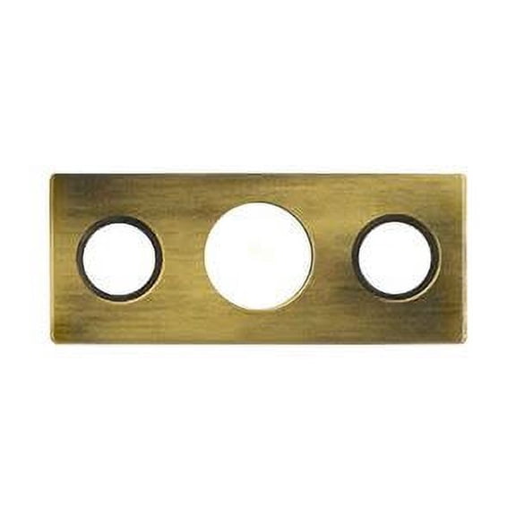 Deltana SP7FBR5 Strike Plate For 7" Flush Bolt; Antique Brass Finish