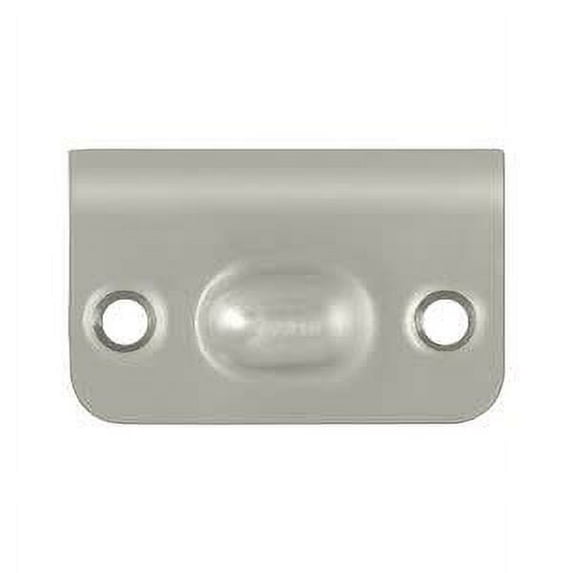 Deltana SPB349U15 Strike Plate for Ball Catch and Roller Catch; Satin Nickel Finish