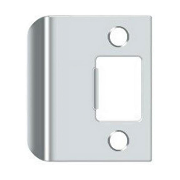Deltana SPE200U26 Extended Lip Strike Plate, 2-1/4" x 2" in Polished Chrome