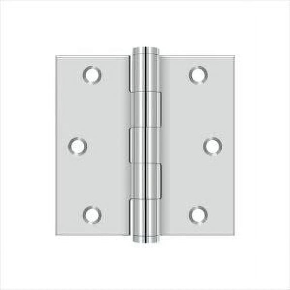 Deltana SS33U32 3" x 3" Square Hinge; Bright Stainless Steel Finish
