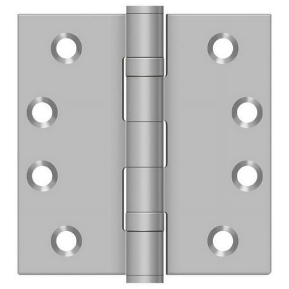 Deltana SS44BU32D 4" x 4" Square Hinge; Satin Stainless Steel Finish