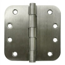 Deltana SS44R5U32D-R 4" x 4" x 5/8" Radius Hinge; Satin Stainless Steel Finish