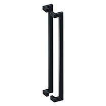 Deltana SSPOBB36U19 36 in. Back to Back Modern Offset Door Pulls - Black Finish