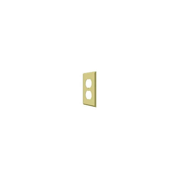 Deltana SWP4752U3 Double Outlet Switch Plate, Bright
