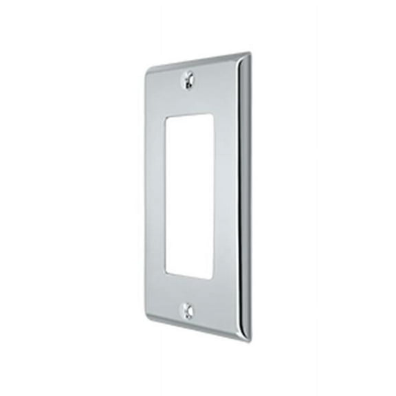 Deltana SWP4754U26 Switch Plate Cover 1 Rocker Polished Chrome