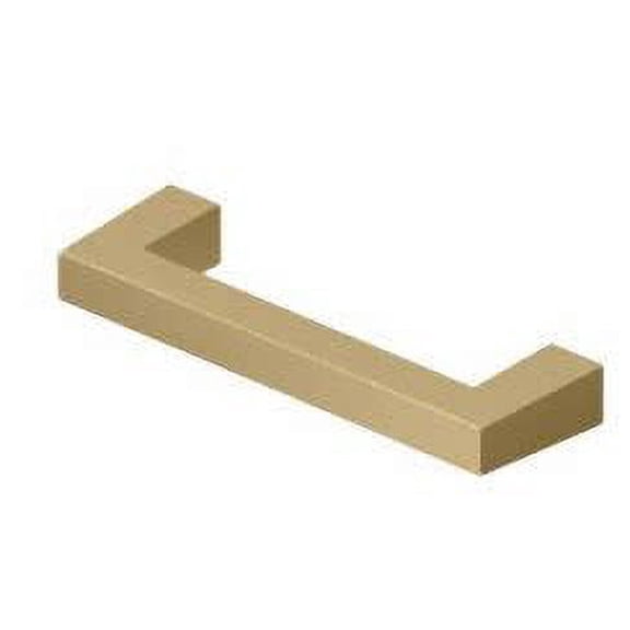 Deltana SBP35U4 3.5 in. Center to Center Modern Square Series Solid Brass Cabinet Pull Handle - Brushed Brass