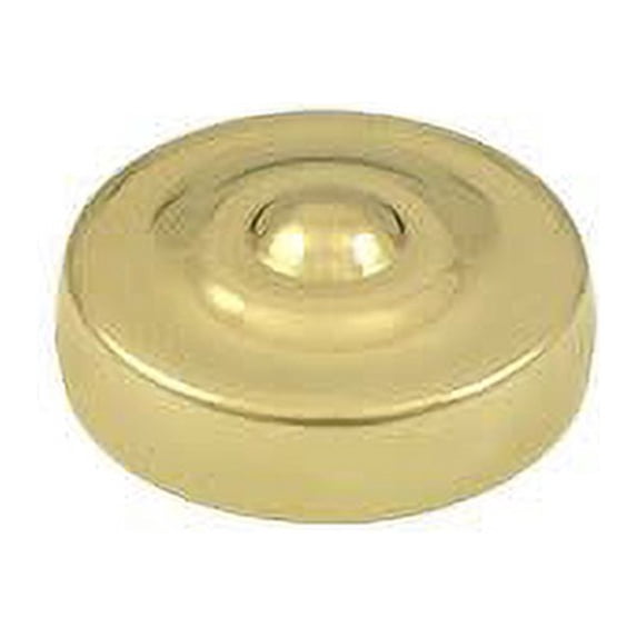 Deltana Scd100 1" Diameter Solid Brass Round Dimpled Screw Covers - Brass