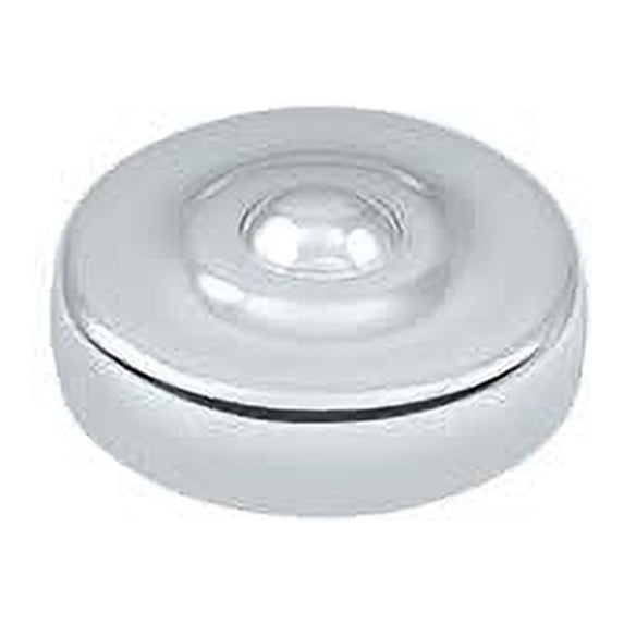 Deltana Scd100 1" Diameter Solid Brass Round Dimpled Screw Covers - Chrome
