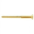 thumbnail image 1 of Deltana SCWB1025CR003 Wood Screw, SB, #10 x 2-1/2" in PVD Polished Brass, 1 of 2